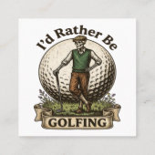 Ik golf liever vierkante visitekaartje (Achterkant)