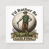 Ik golf liever vierkante visitekaartje (Voorkant)