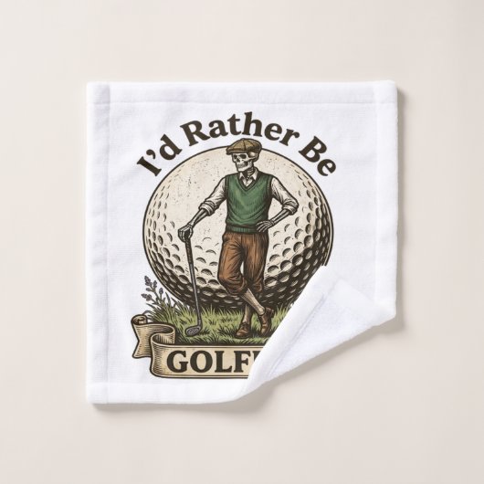 Ik golf liever washandje (Wasdoekje)
