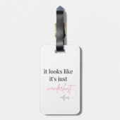 "Ik googelde mijn symptomen" Acrylisch Bagagelabel (Achterkant verticaal)