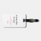 "Ik googelde mijn symptomen" Acrylisch Bagagelabel (Achterkant horizontaal)