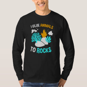 Ik gooi de dieren naar de rotsen - visbak of rif k t-shirt