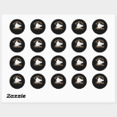 Ik gooi dingen grappige aardewerk liefhebber ronde sticker (Vel)