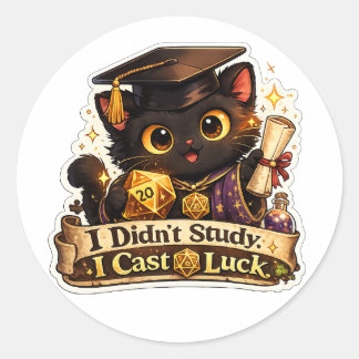Ik Gooi Geluk Afstudeerkat Sticker