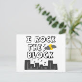 Ik gooi het blok briefkaart (Staand voorkant)