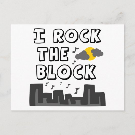 Ik gooi het blok briefkaart (Voorkant)