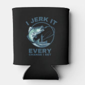 Ik gooi het elke kans die ik krijg Gevist. Blikjeskoeler (Achterkant)