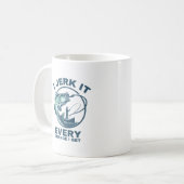 Ik gooi het elke kans die ik krijg Gevist. Koffiemok (Voorkant links)