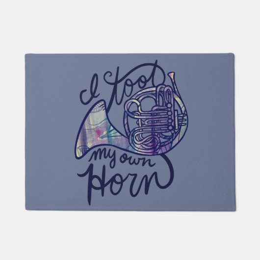 Ik gooi mijn eigen hoorn deurmat (Voorkant)