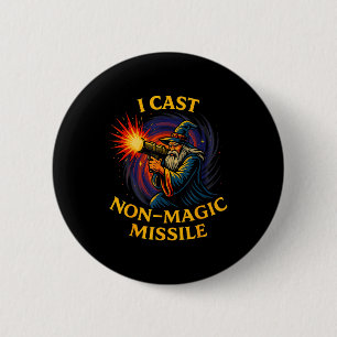Ik Gooi Niet-magische Raket Grappige Tovenaar Paro Ronde Button 5,7 Cm