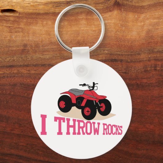 Ik gooi Rocks Sleutelhanger (Voorkant)