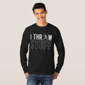 Ik gooi speerwerpspeerwerper t-shirt (Voorkant volledig)
