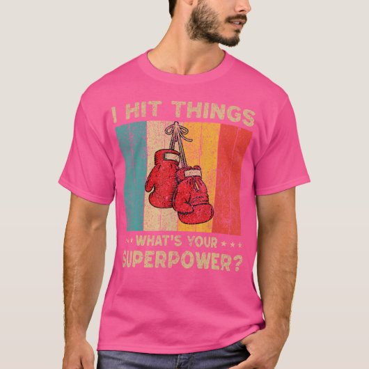 Ik gooi stoten bokser t-shirt (Voorkant)