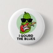 Ik gourd The Blues Funny Veggie Pun Ronde Button 5,7 Cm (Voorkant)