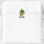 Ik gourd The Blues Funny Veggie Pun Ronde Sticker (Tas)