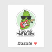 Ik gourd The Blues Funny Veggie Pun Sticker (Vel)