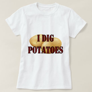 Ik Graaf Aardappels Knol Knolgewas Groente T-shirt