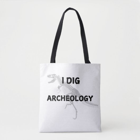 "Ik graaf archeologie" Tote Bag (Voorkant)