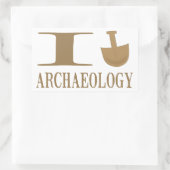 Ik graaf archeologische Stickers (Tas)