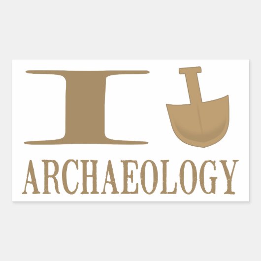 Ik graaf archeologische Stickers (Voorkant)