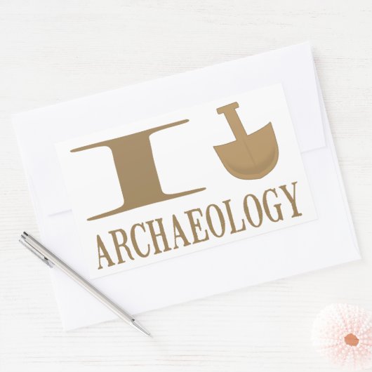 Ik graaf archeologische Stickers (Envelop)