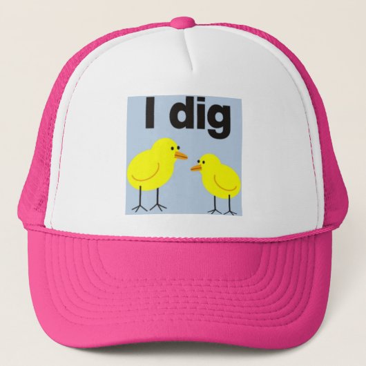 IK GRAAF CHICKS honkbal pet.... Trucker Pet (Voorkant)