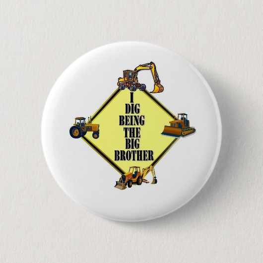 Ik graaf dat ik de Big Brother ben Ronde Button 5,7 Cm (Voorkant)