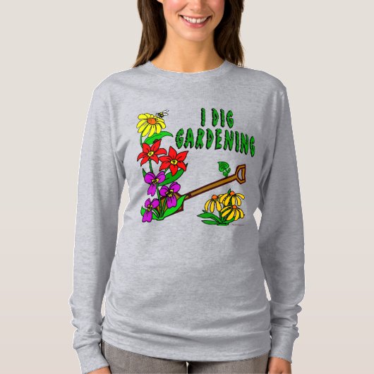 Ik graaf Gardening Gardener Gezegde T-shirt (Voorkant)