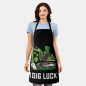 Ik Graaf Geluk Graafmachine St. Patrick's Dag Iers Schort (Gedragen)