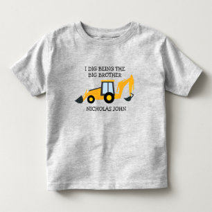 Ik graaf het zijn van een grote broer bouw vrachtw kinder shirts