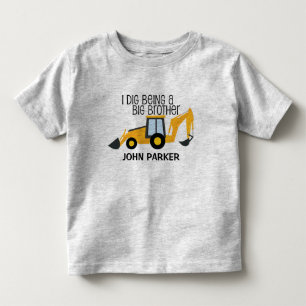 Ik graaf het zijn van een grote broer bouw vrachtw kinder shirts