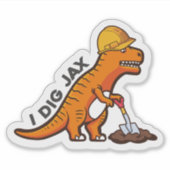 Ik graaf Jax Dino Sticker (Voorkant)