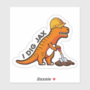 Ik graaf Jax Dino Sticker