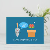 Ik graaf je blij Valentijnsdag Schattigee liefde Feestdagenkaart (Staand voorkant)