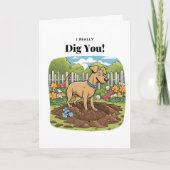 "Ik graaf je!" - De kaart van deze Valentijn (Voorkant)