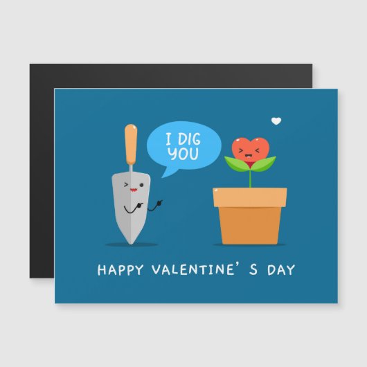 Ik graaf je gelukkig Valentijnsdag Grappige modern (Voorkant / Achterkant)