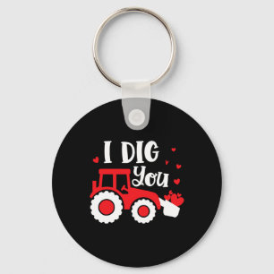 Ik graaf je tractorconstructie hartliefhebbende va sleutelhanger