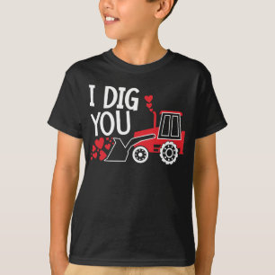 Ik graaf je tractorharten t-shirt