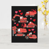 Ik Graaf Jou Bouwtrucks Valentijnsdag Jongens Kaart (Gele Bloem)