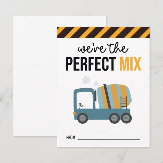 Ik Graaf Jou Kinderen Bouw Valentijnkaart Bedankkaart (Voorkant / Achterkant)