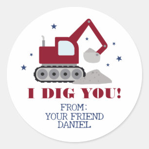 Ik Graaf Jou Valentijnsdag Ronde Sticker