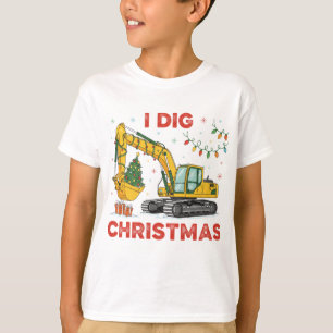 Ik Graaf Kerst Cute Graafmachine Boom Lichtjes Kin T-shirt