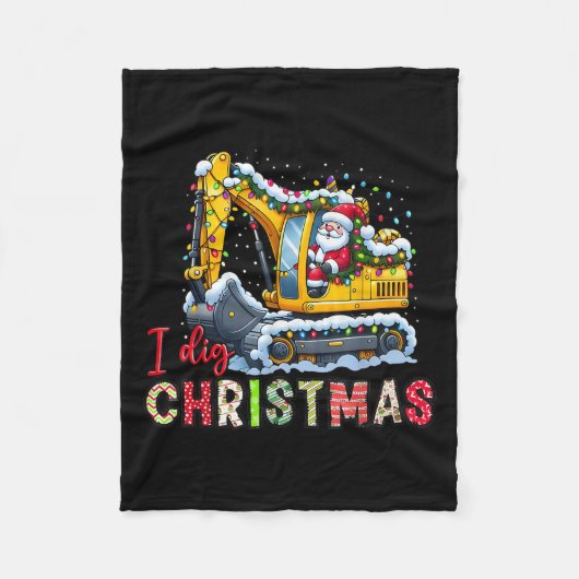 Ik graaf Kerstmis Backcute SS Schattige SS Loader Fleece Deken (Voorkant)