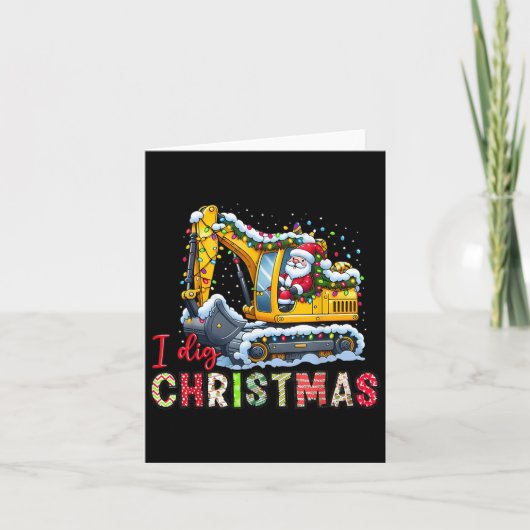 Ik graaf Kerstmis Backcute SS Schattige SS Loader Kaart (Voorkant)