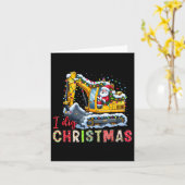 Ik graaf Kerstmis Backcute SS Schattige SS Loader Kaart (Gele Bloem)