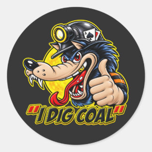 IK GRAAF KOOL RONDE STICKER