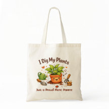 Ik Graaf Mijn Planten Aangepaste Boodschappentas
