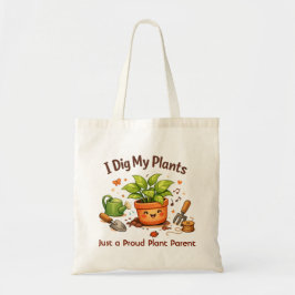 Ik Graaf Mijn Planten Aangepaste Boodschappentas Tote Bag