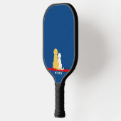 Ik graaf Pickleball gepersonaliseerde Pickleball P Paddle (Links)