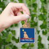Ik graaf Pickleball Golden Retriever Sleutelhanger (Hand)